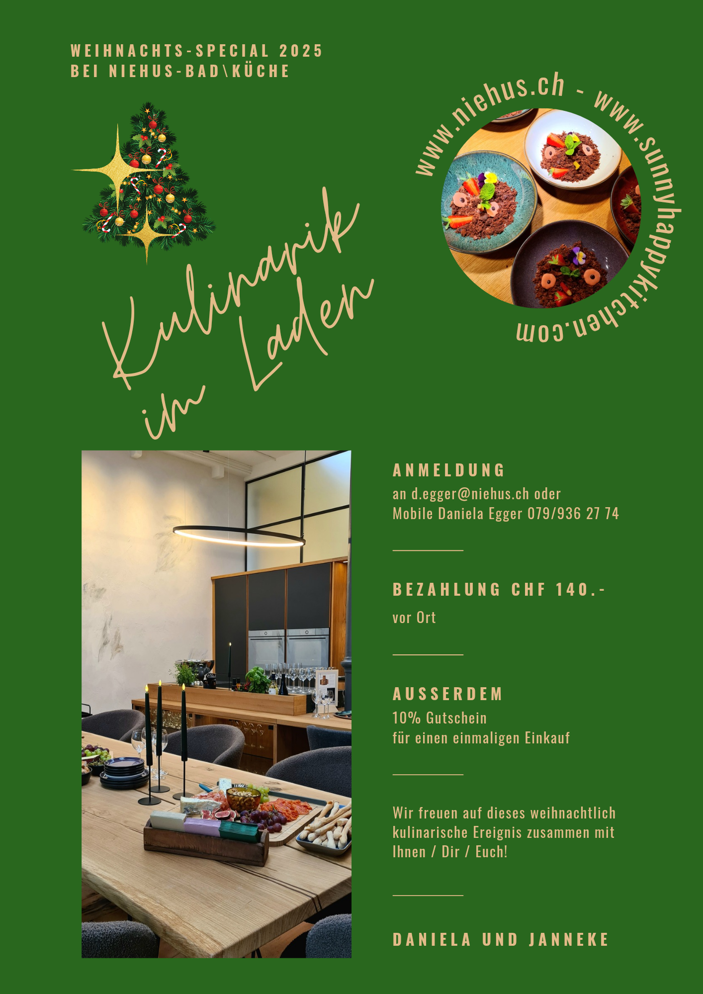 Kulinarik im Laden - 12.12. und 13.12.2025