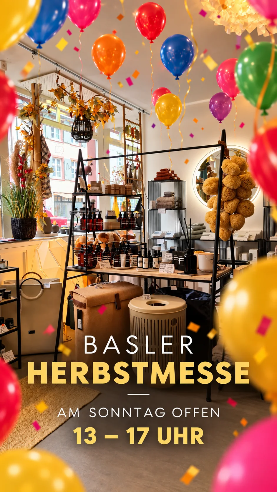 Basler Herbstmesse: der Laden an der Spalenvorstadt ist am Sonntag offen, 13 bis 17 Uhr
